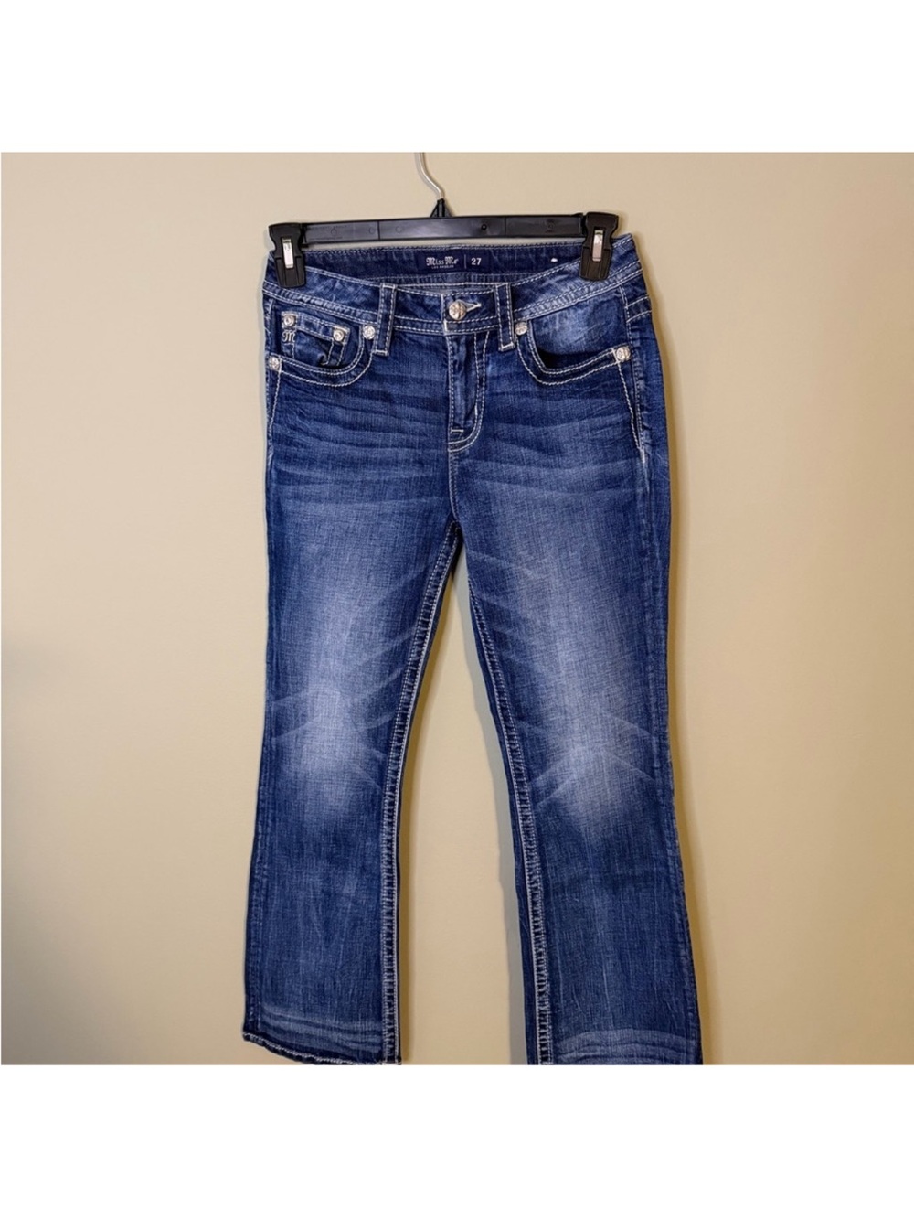 Like New Gorgeous Miss Me Los Angeles Curvy Boot Jeans With 30” Inseam - Picture 5 of 7